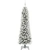 Dirbtinė Kalėdų eglutė Balta 210 cm PVC ir Metalas ir Plastikas
