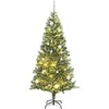 Dirbtinė Kalėdų eglutė su 300 LED/žaisliukais ir sniegu, 240cm
