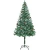 Dirbtinė Kalėdų eglutė su 300 LED Žalia 180 cm PVC ir plienas