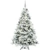 Dirbtinė Kalėdų eglutė su 300 LED Balta 180 cm PE ir PVC