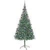 Dirbtinė Kalėdų eglutė su 300 LED Žalia 210 cm PVC ir plienas