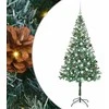 Dirbtinė Kalėdų eglutė su 300 LED Žalia 180 cm PVC ir plienas