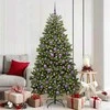 Dirbtinė Kalėdų eglutė su 300 LED Žalia 180 cm PVC ir metalas