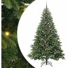 Dirbtinė Kalėdų eglutė su 300 LED Žalia 180 cm PE ir PVC