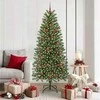 Dirbtinė Kalėdų eglutė su 300 LED Žalia 180 cm PE ir PVC