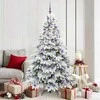 Dirbtinė Kalėdų eglutė su 300 LED Balta 180 cm PE ir PVC