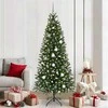 Dirbtinė Kalėdų eglutė su 300 LED Žalia 210 cm PE ir PVC