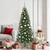 Dirbtinė Kalėdų eglutė su 300 LED Žalia 180 cm PE ir PVC