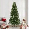 Dirbtinė Kalėdų eglutė su 300 LED Žalia 240 cm PE ir PVC
