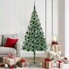 Dirbtinė Kalėdų eglutė su 300 LED Žalia 180 cm PVC ir plienas