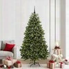 Dirbtinė Kalėdų eglutė su 300 LED Žalia 210 cm PVC ir metalas