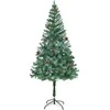 Dirbtinė Kalėdų eglutė su 300 LED Žalia 180 cm PVC ir plienas