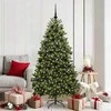 Dirbtinė Kalėdų eglutė su 300 LED Žalia 180 cm PVC ir metalas
