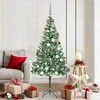 Dirbtinė Kalėdų eglutė su 300 LED Žalia 180 cm PVC ir plienas