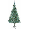 Dirbtinė Kalėdų eglutė su 300 LED Žalia 210 cm PVC ir plienas