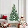 Dirbtinė Kalėdų eglutė su 300 LED Žalia 180 cm PVC ir plienas