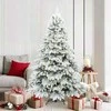 Dirbtinė Kalėdų eglutė su 300 LED Balta 180 cm PE ir PVC