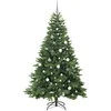 Dirbtinė Kalėdų eglutė su 300 LED Žalia 210 cm PE ir PVC