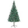Dirbtinė Kalėdų eglutė su 300 LED Žalia 210 cm PVC ir plienas