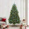 Dirbtinė Kalėdų eglutė su 300 LED Žalia 210 cm PVC ir metalas