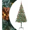 Dirbtinė Kalėdų eglutė su 300 LED Žalia 180 cm PVC ir plienas