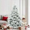 Dirbtinė Kalėdų eglutė su 300 LED Balta 180 cm PE ir PVC