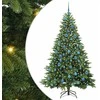 Dirbtinė Kalėdų eglutė su 300 LED Žalia 180 cm PE ir PVC