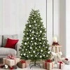 Dirbtinė Kalėdų eglutė su 300 LED Žalia 180 cm PVC ir metalas