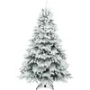 Dirbtinė Kalėdų eglutė su 300 LED Balta 180 cm PE ir PVC