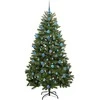 Dirbtinė Kalėdų eglutė su 300 LED Žalia 180 cm PVC ir metalas
