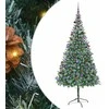 Dirbtinė Kalėdų eglutė su 300 LED Žalia 210 cm PVC ir plienas