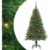 Dirbtinė Kalėdų eglutė Žalia 120 cm PVC ir Plienas ir Plastikas