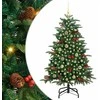 Dirbtinė Kalėdų eglutė Žalia 150 cm PVC ir Metalas ir Plastikas