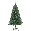 Dirbtinė Kalėdų eglutė Žalia 150 cm PVC ir Plienas ir Plastikas
