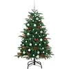 Dirbtinė Kalėdų eglutė Žalia 150 cm PVC ir Metalas ir Plastikas