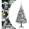 Dirbtinė Kalėdų eglutė Balta 150 cm PVC ir Plienas ir Plastikas