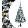 Dirbtinė Kalėdų eglutė Balta 150 cm PVC ir Plienas ir Plastikas