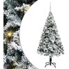 Dirbtinė Kalėdų eglutė Balta 150 cm PVC ir Plienas ir Plastikas