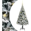 Dirbtinė Kalėdų eglutė Balta 150 cm PVC ir Plienas ir Plastikas