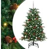 Dirbtinė Kalėdų eglutė Žalia 150 cm PVC ir Metalas ir Plastikas