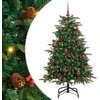 Dirbtinė Kalėdų eglutė Žalia 150 cm PVC ir Metalas ir Plastikas