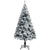 Dirbtinė Kalėdų eglutė Balta 150 cm PVC ir Plienas ir Plastikas