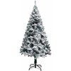 Dirbtinė Kalėdų eglutė Balta 150 cm PVC ir Plienas ir Plastikas