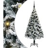 Dirbtinė Kalėdų eglutė Balta 150 cm PVC ir Plienas ir Plastikas