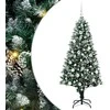 Dirbtinė Kalėdų eglutė Žalia 180 cm PVC ir Plienas ir Plastikas