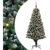 Dirbtinė Kalėdų eglutė Žalia 180 cm PVC ir Plienas ir Plastikas