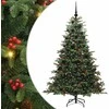 Dirbtinė Kalėdų eglutė Žalia 180 cm PVC ir Metalas ir Plastikas