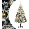 Dirbtinė Kalėdų eglutė Balta 180 cm PVC ir Plienas ir Plastikas