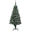Dirbtinė Kalėdų eglutė Žalia 180 cm PVC ir Plienas ir Plastikas