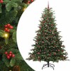 Dirbtinė Kalėdų eglutė Žalia 210 cm PVC ir Metalas ir Plastikas